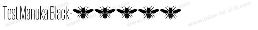 Test Manuka Black字体转换